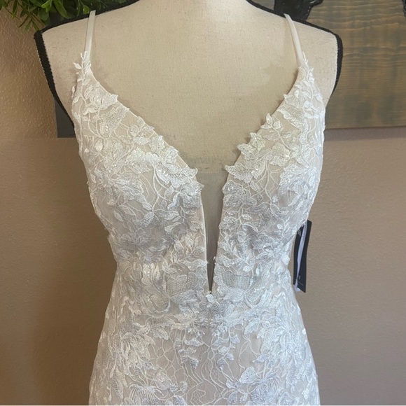 Lulus Luxe Glimmer of Love White Embroidered Lace Mermaid Maxi Dress - Picture 10 of 16